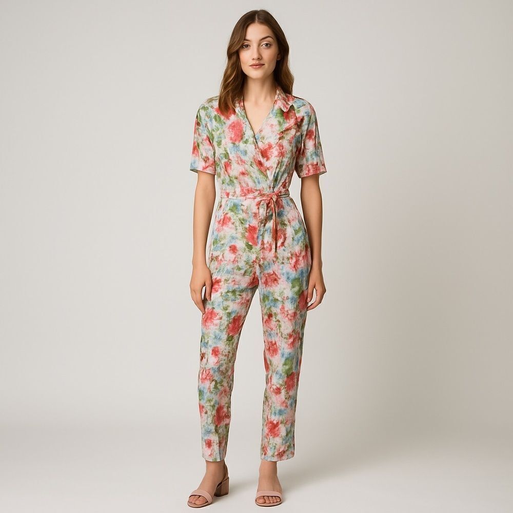 Revolve Anna Kay Kilyan Floral Wrap Front Jumpsuit